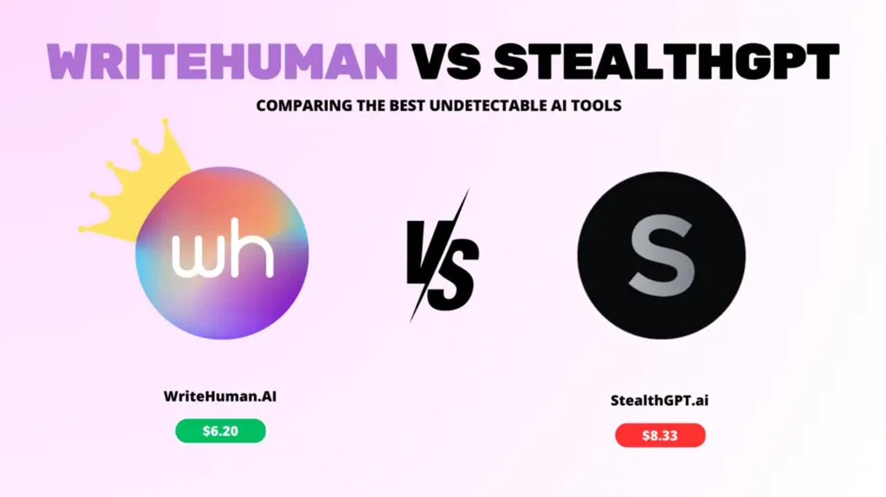 StealthGPT vs. WriteHuman: Comparing the Best Undetectable AI Tools